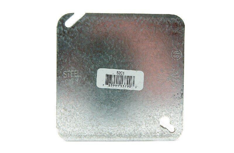 DiversiTech&reg; Silver 4 in. Flat Blank Cover 
