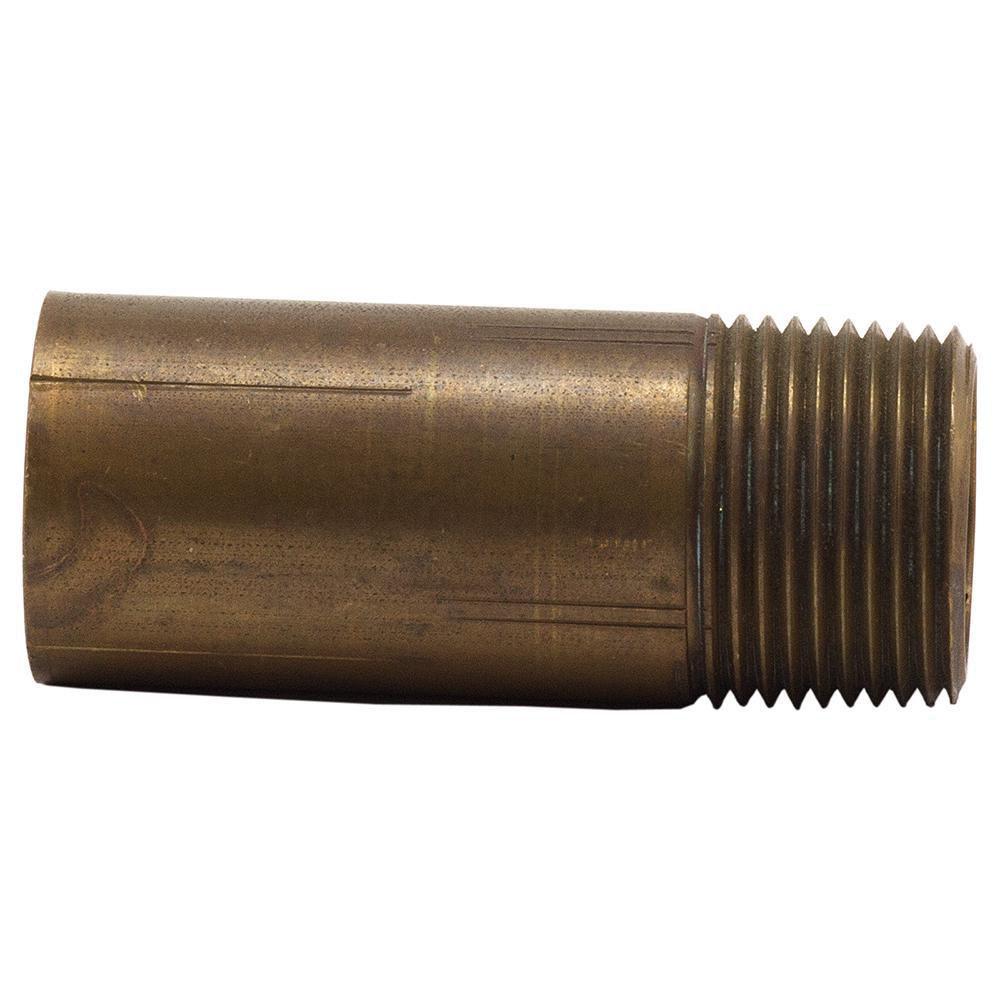 2 in. Threaded Global Brass Nipple 