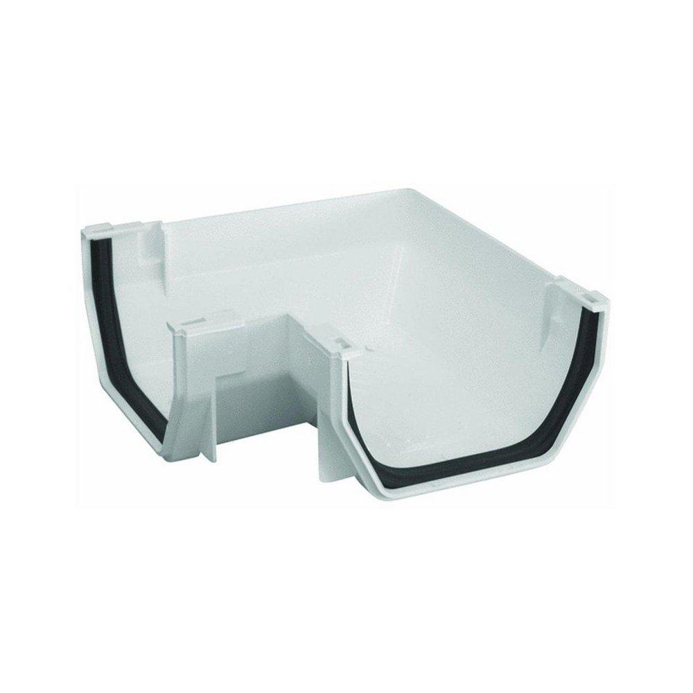 Genova White Gutter Corner 