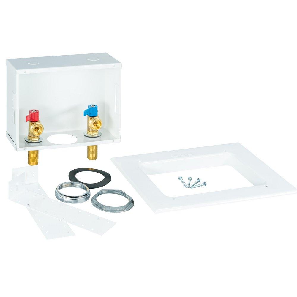 IPS Corporation Powder Coated 10-7/8 in x 8-3/8 in x 3 in Washing Machine Supply Box 