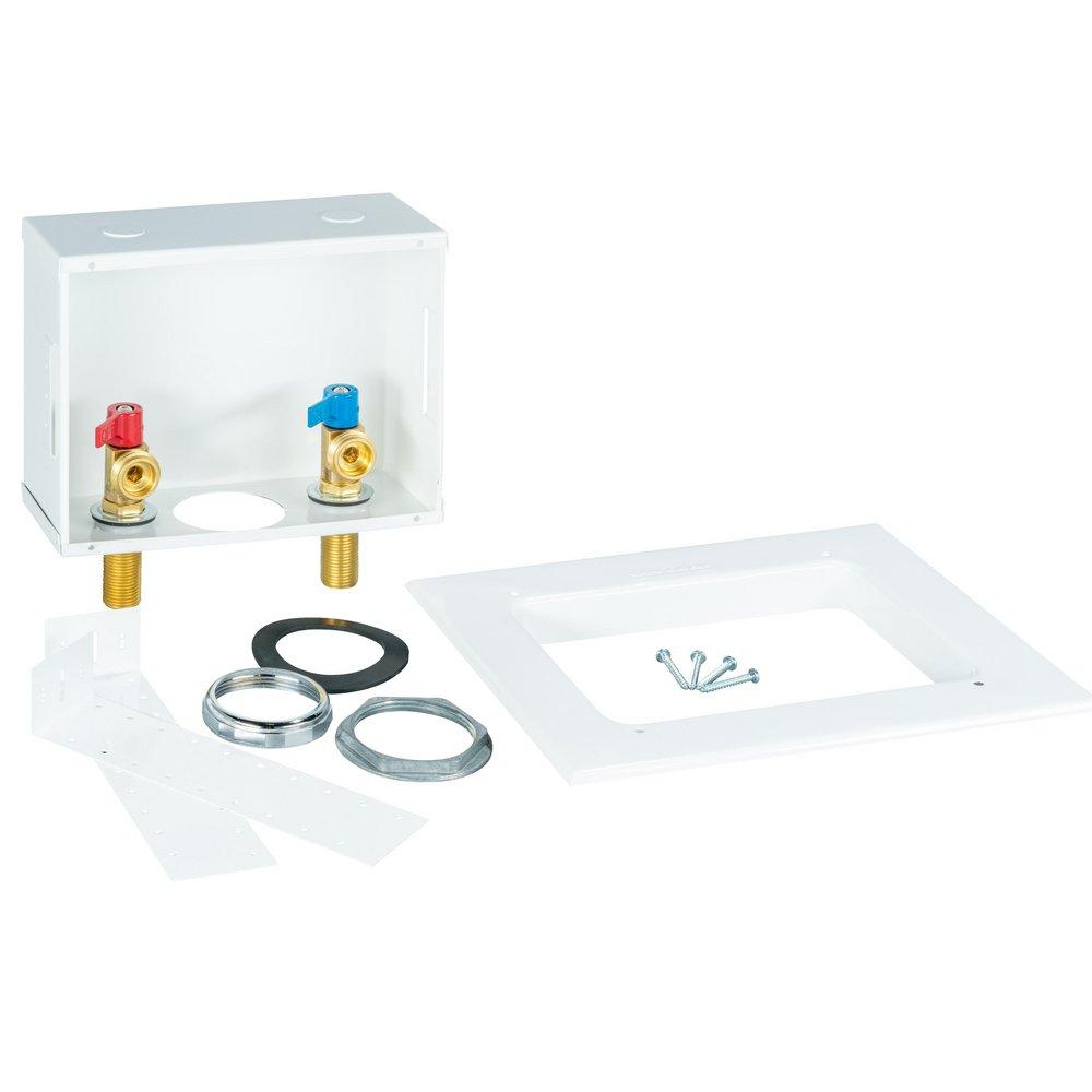 IPS Corporation Powder Coated 10-7/8 in x 8-3/8 in x 3 in Washing Machine Supply Box 