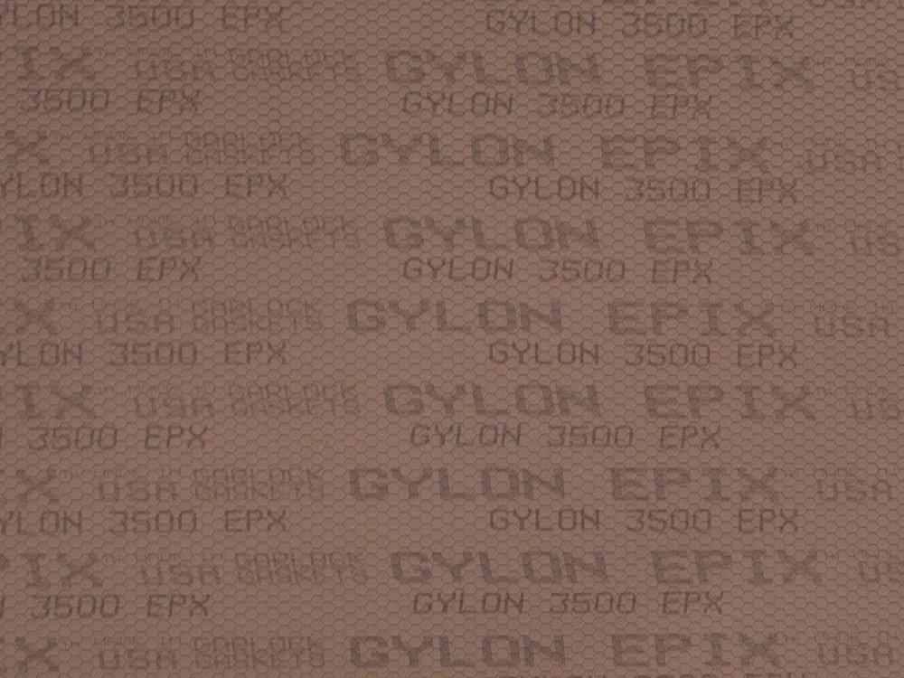 GYLON&reg;  Style 3500 Gasket Sheet, PTFE with Silica, Fawn, Branded, 0.063 in. Thick X 60.0 in. Length X 60.0 in. Width 