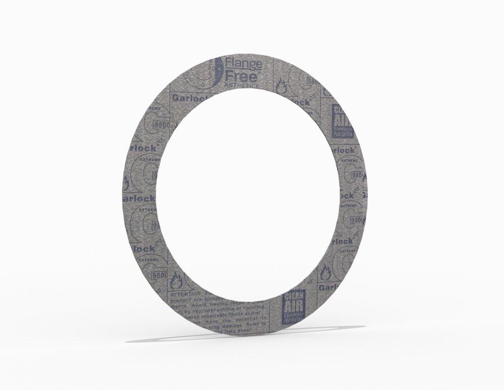 Style 9800  Ring Gasket, Carbon Fiber with SBR Binder SBR, 4 in. ASME B16.5 Class 150, 0.125 in. Thick 