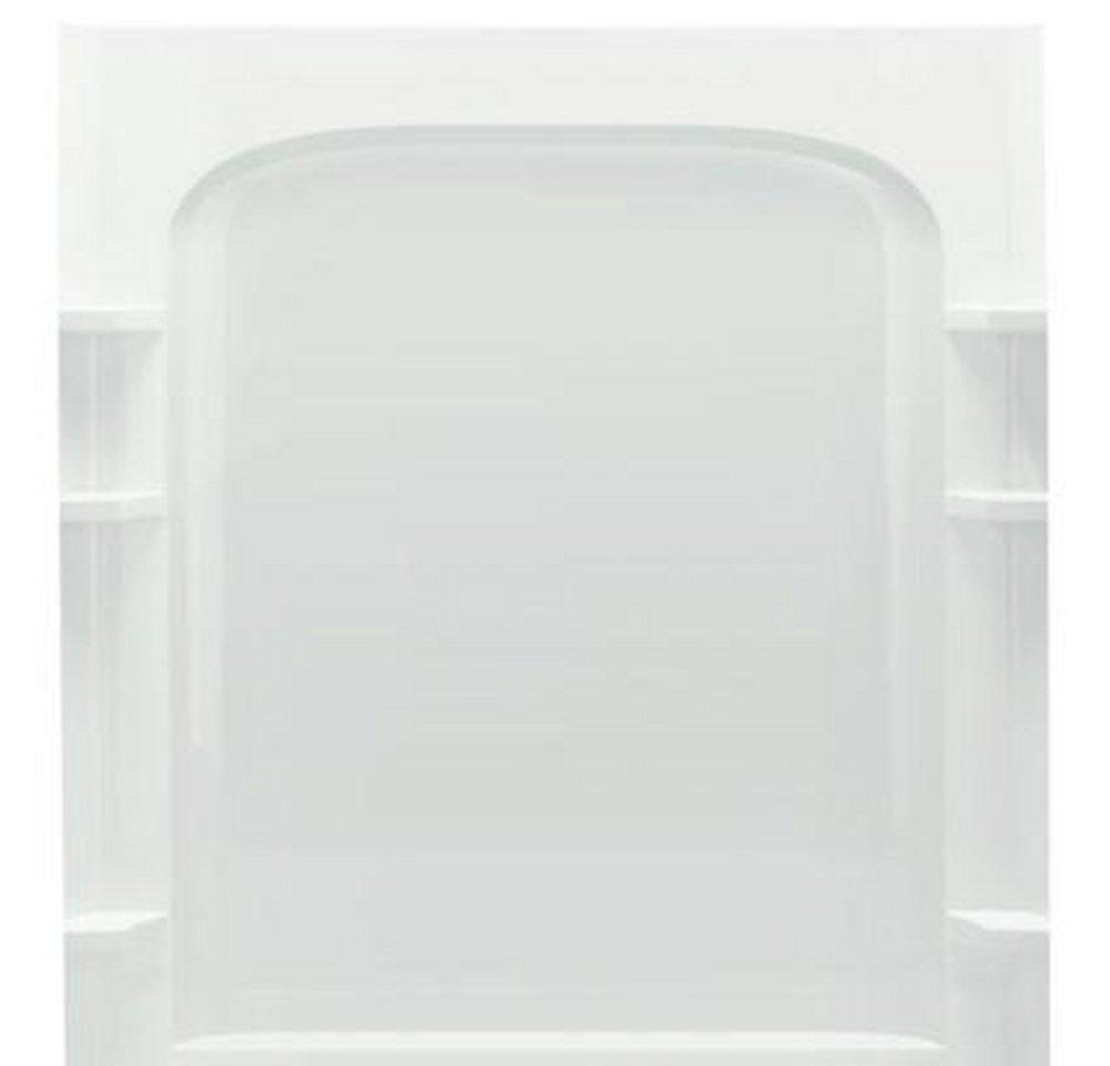 Sterling White 60 in. Shower Wall in Biscuit 