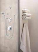 Moen Chrome 2.5 gpm Satin Head and Flange Shower System 