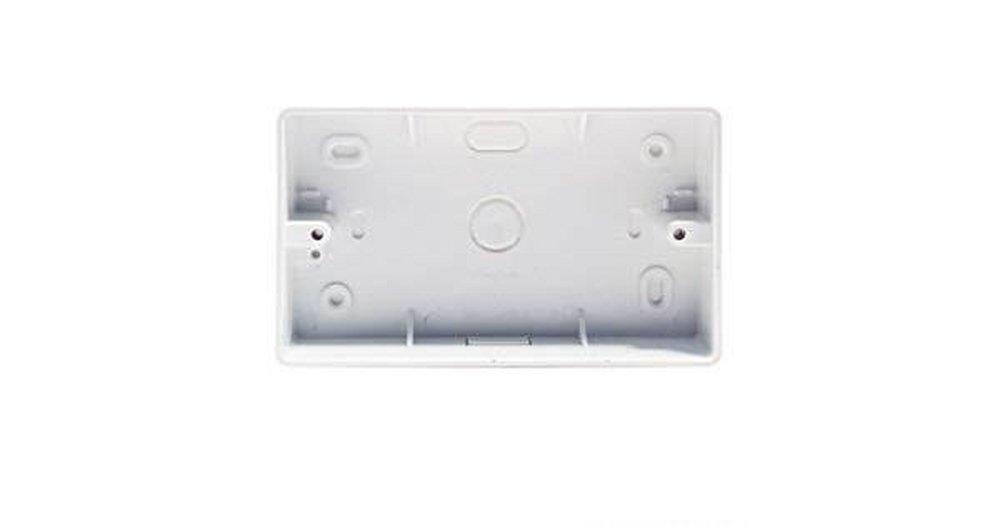 Marshall-Tufflex White 1-Gang Surface Mounted Box with Radius Corner in White 
