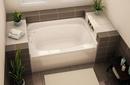 Aker by MAAX White 60 x 40-1/2 in. Soaker Alcove Bathtub in White 