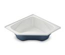 Aker by MAAX White 59 x 59 in. Soaker Drop-In Bathtub with Center Drain 