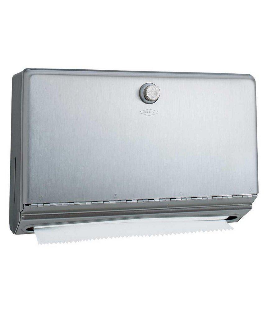Bobrick Satin Stainless Steel Paper Towel Dispenser 