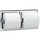 Bobrick Stainless Steel 2-Roll Recessed Tissue Dispenser Bright 