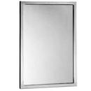 30 x 24 in. Stainless Steel Channel Frame Glass Mirror