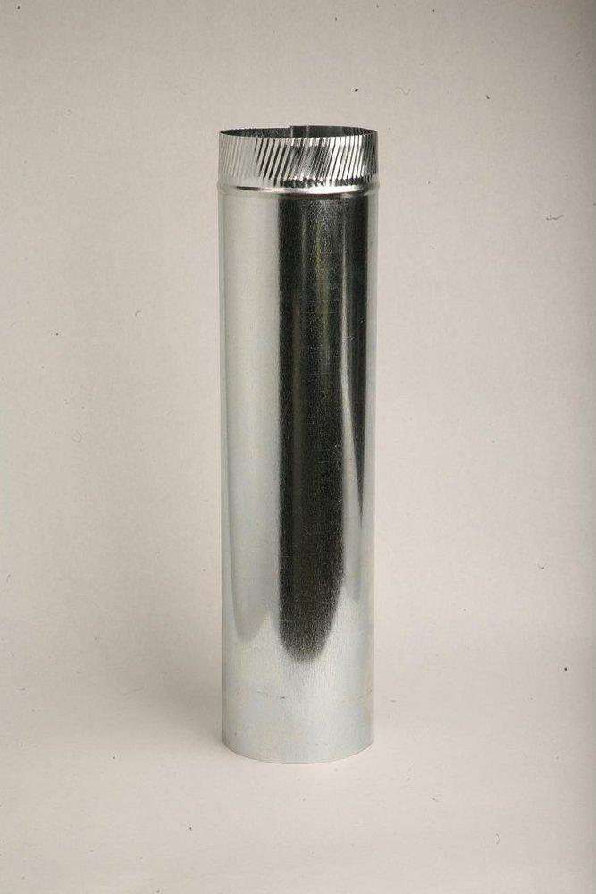 Gray Metal South 2 ft. 30 ga Galvanized Smoke Pipe 