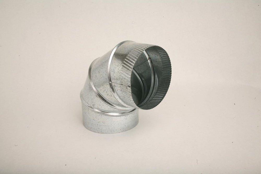 Gray Metal South 30 ga 90 Degree Duct Elbow 