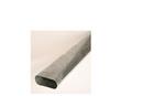Gray Metal South 100 in. Galvanized Oval Duct Pipe 