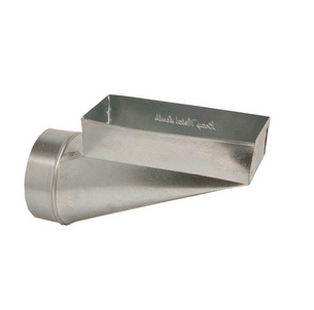 Gray Metal South 8 in. Center End Boot 