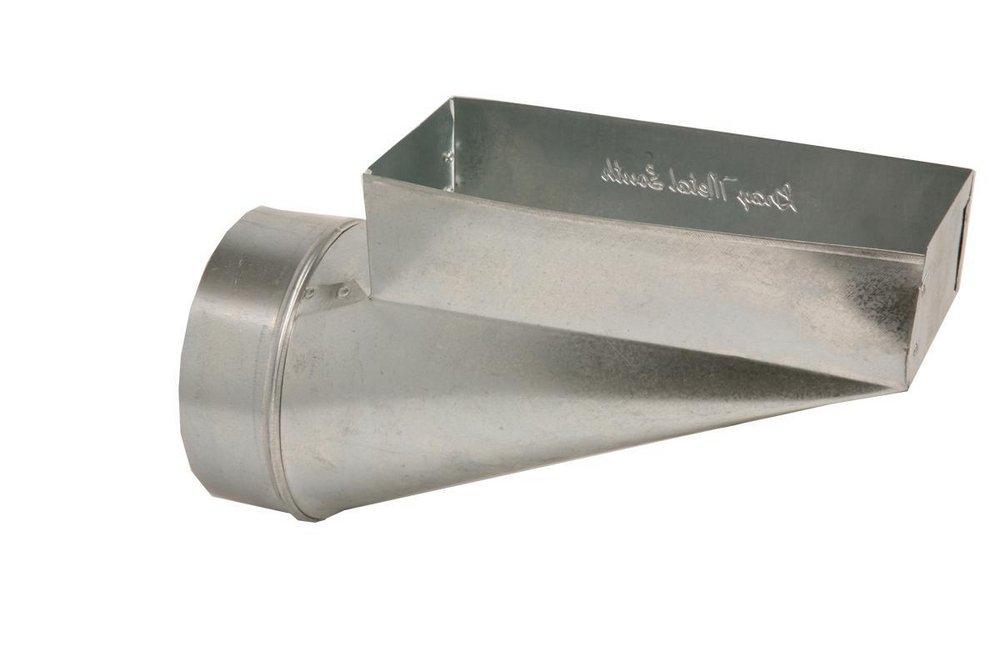 Gray Metal South 4 in. Center End Boot 