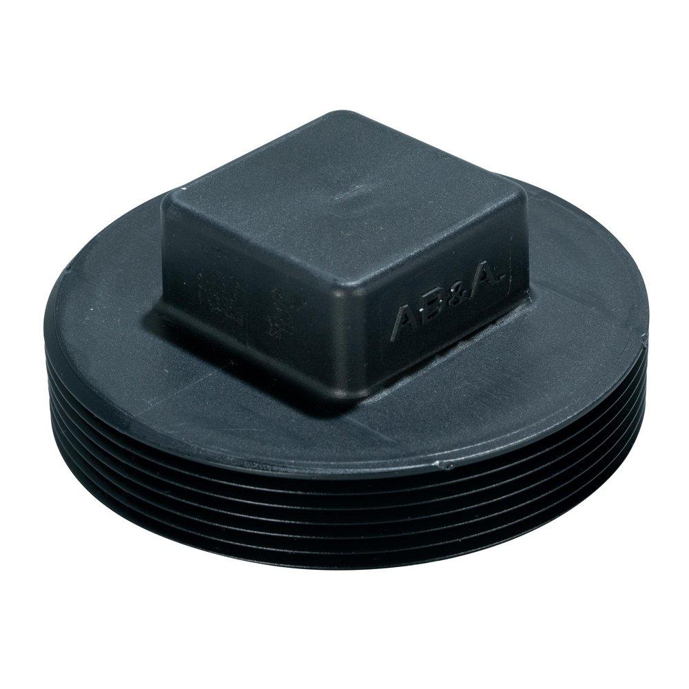 AB & A™ Black ABS Square Head Cleanout Plug 