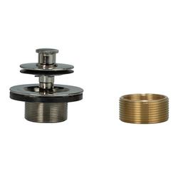 Brass Push-Pull Drain in Satin Nickel