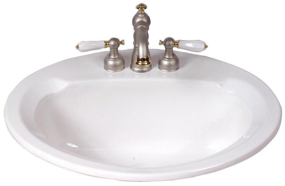 Mansfield Plumbing Products White Drop-in Basin 