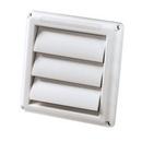 7 x 9-1/16 in. White Louvered Hood