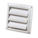 Deflecto White 9-1/16 in. White Louvered Hood 