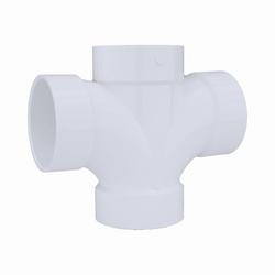 4 in. PVC DWV Double Sanitary Tee