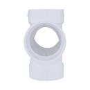 White PVC DWV Double Sanitary Tee 