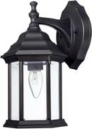 60 W 1-Light Medium Outdoor Lantern in Black