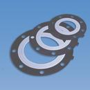 3 Teflon BONDED EPDM Gasket 