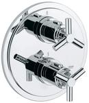 Thermostatic Valve Trim with Double Spoke Handle in Starlight Polished Chrome