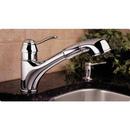 GROHE StarLight&reg; Polished Chrome 1.75 gpm Single Lever Handle Deckmount Kitchen Sink Faucet Pull-Out Spout Flexible Connection 