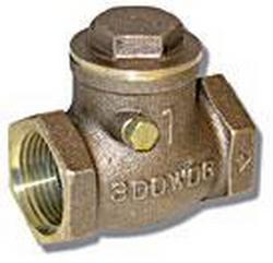 4 in. Bronze Threaded Swing Check Valve