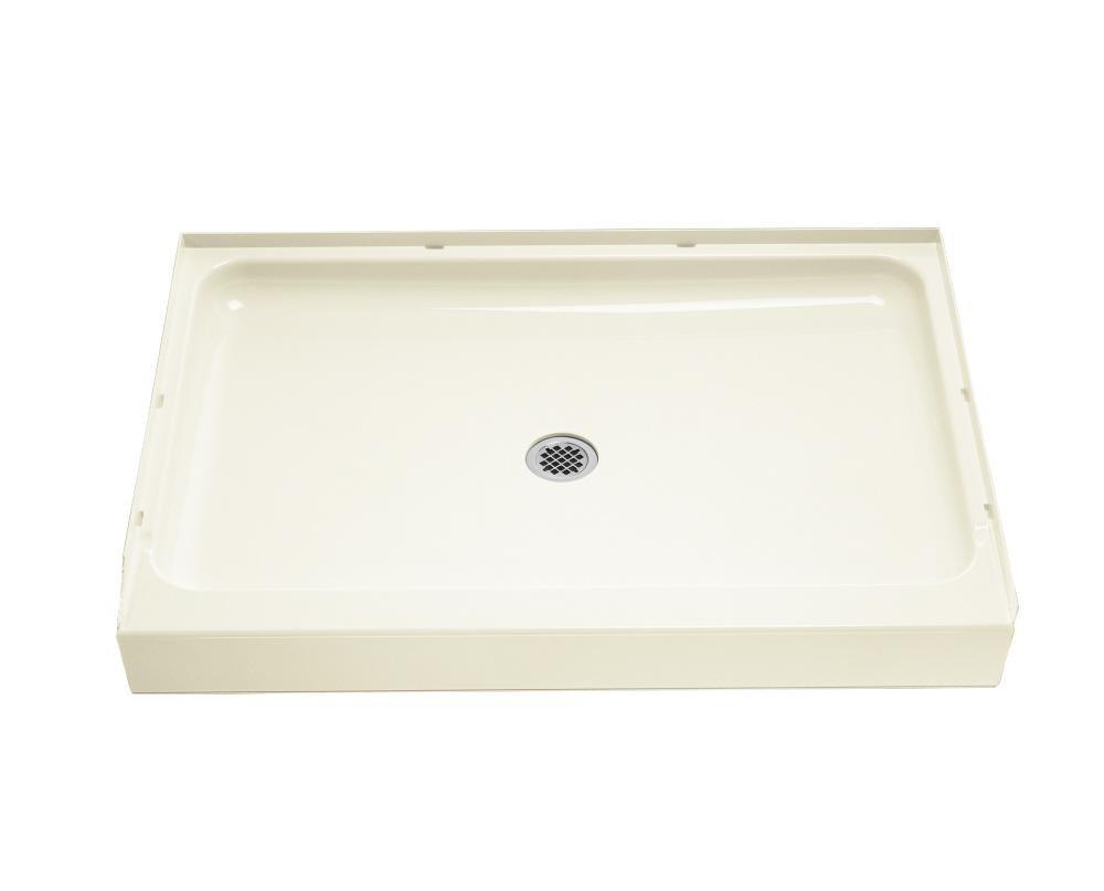 Sterling Biscuit 48 in. Rectangle Shower Base with Center Drain 