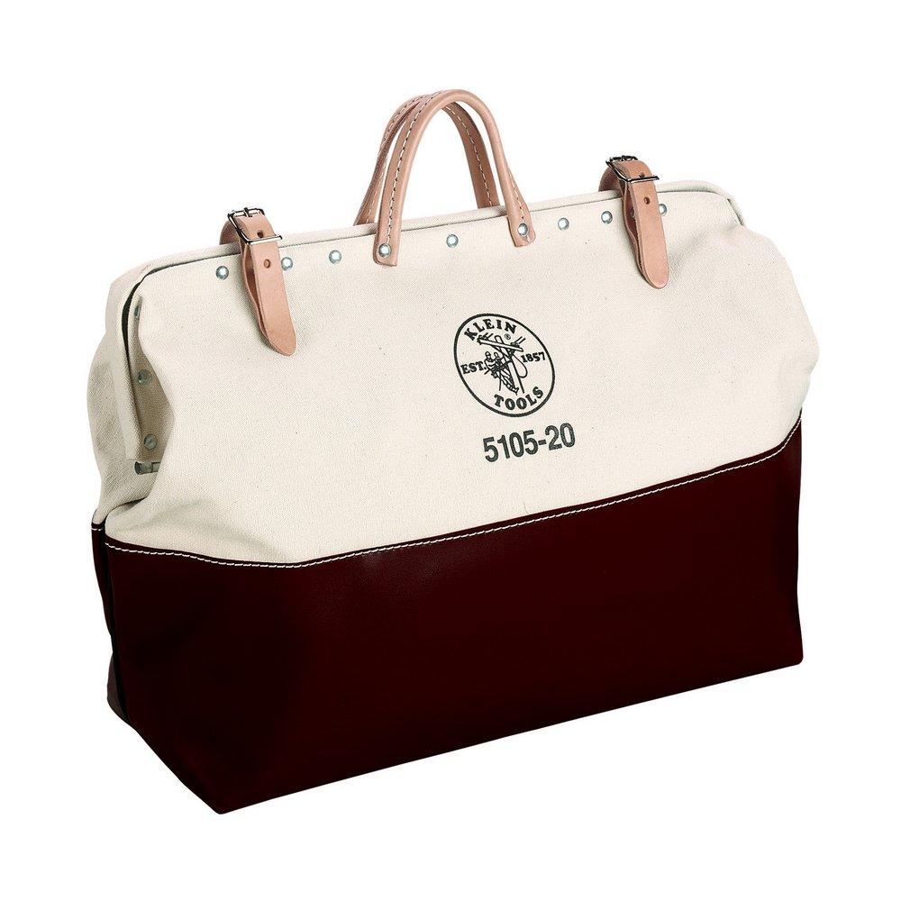 20X15 CANVAS TOOL BAG With NAUGAHYDE 