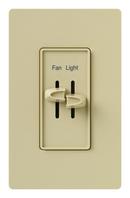 Lutron Electronics Ivory 120V Fan and Light Switch 
