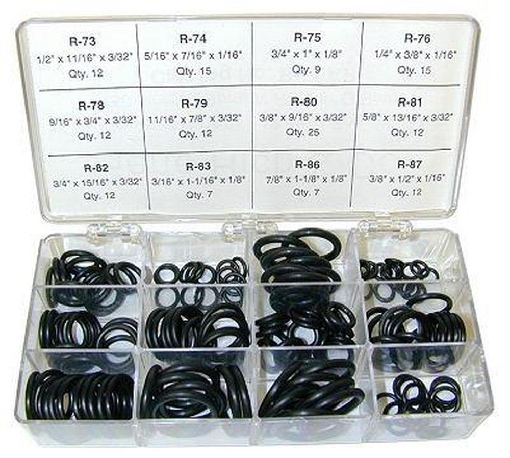 Gene Rich 3/8 in., 7/16 in., 1/2 in., 9/16 in., 5/8 in., 11/16 in., 3/4 in., 13/16 in., 7/8 in., 15/16 in., 1-1/16 in. and 1-1/8 in. O-Ring 