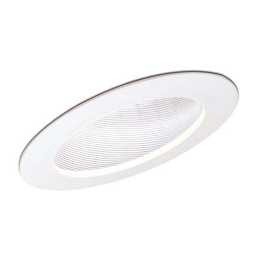 Nora Lighting White Stepped Baffle Trim 
