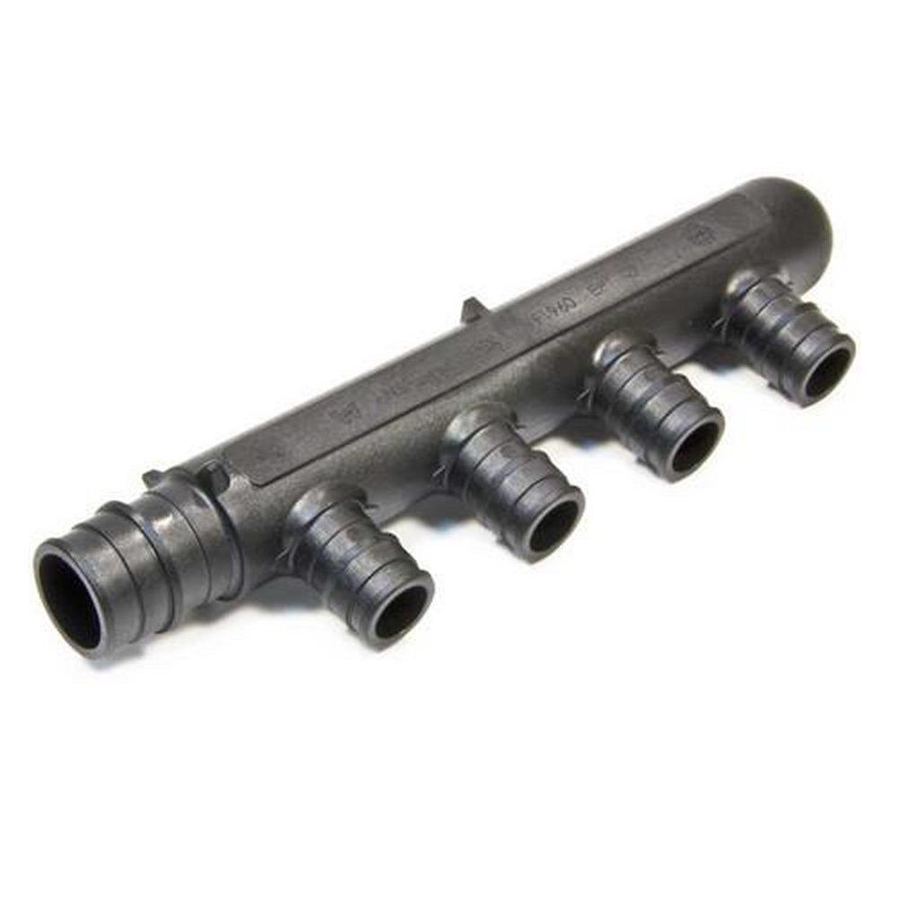Uponor PEX Expansion Plastic Manifold with 4 Outlet 