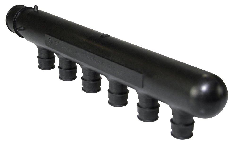 Uponor PEX Expansion Plastic Manifold with 6 Outlet 
