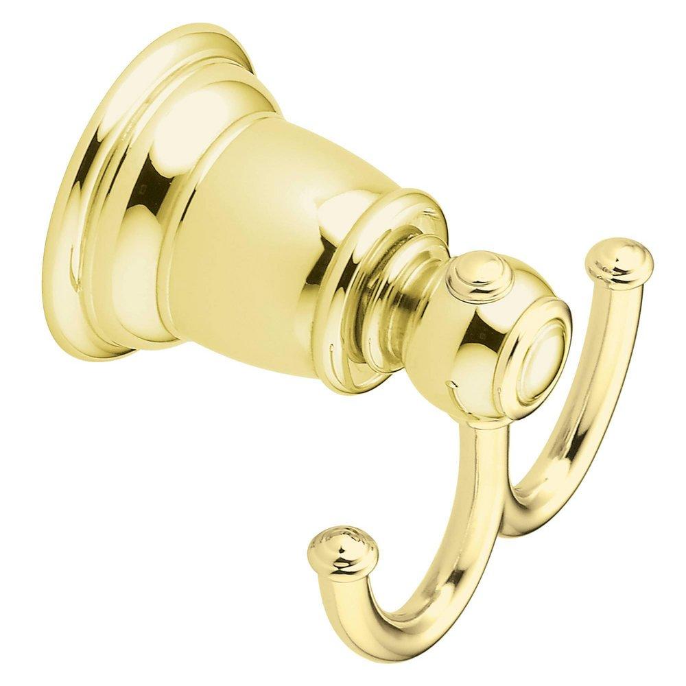 Moen Polished Brass 2 Robe Hook 