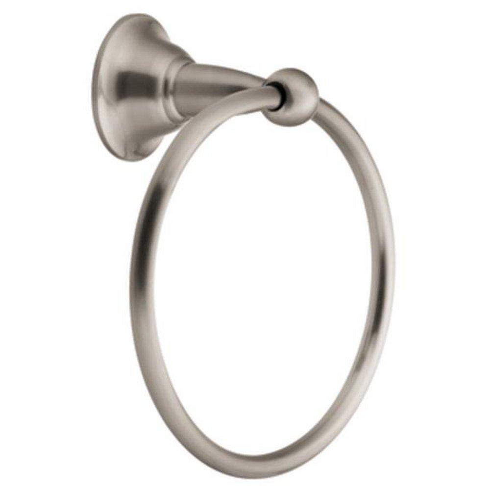 Moen Brushed Nickel Round Closed Towel Ring 