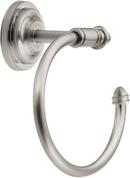 Round Open Towel Ring in Brushed Nickel