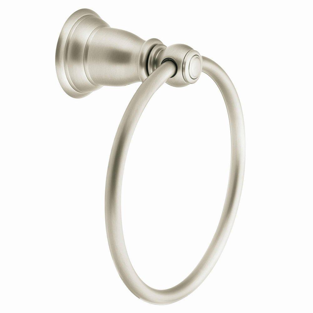 Moen Brushed Nickel Round Closed Towel Ring 