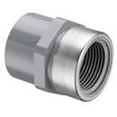 Grey CPVC Sch 80 Female Adapter w/ Stainless Steel Collar 