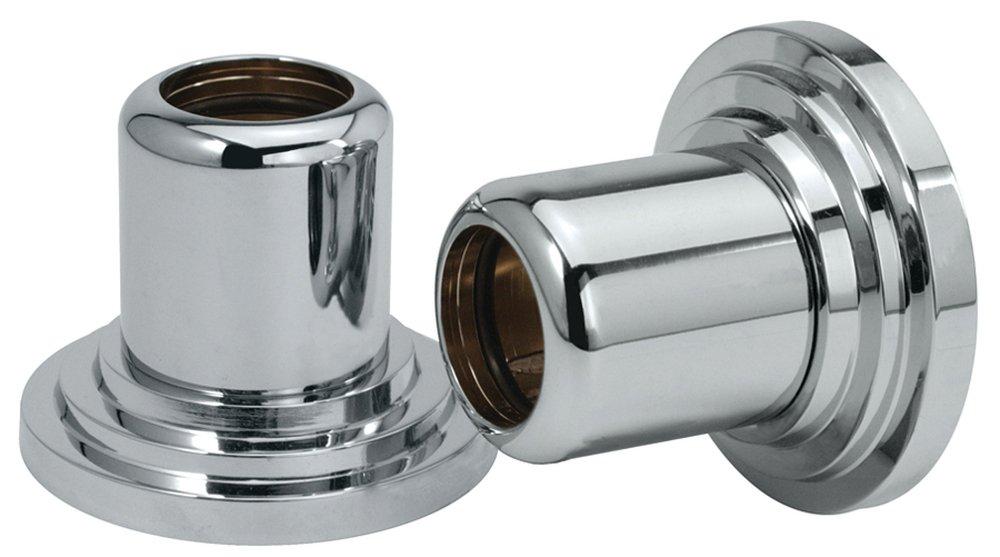 Gatco Polished Chrome Rail End Sets Wall Flange Concrete Mount 