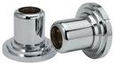 Rail End Sets Wall Flange Concrete Mount in Polished Chrome