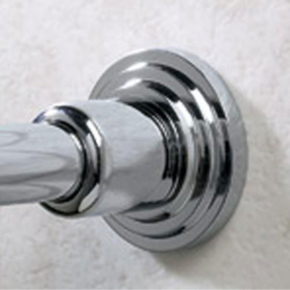 Gatco Polished Chrome Rail End Sets Wall Flange Concrete Mount 