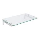 20 in. Hotel Shelf Tempered Glass in Polished Chrome