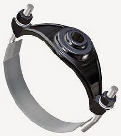 1-1/2 x 3/4 in. IP Iron and Stainless Steel Single Strap Saddle