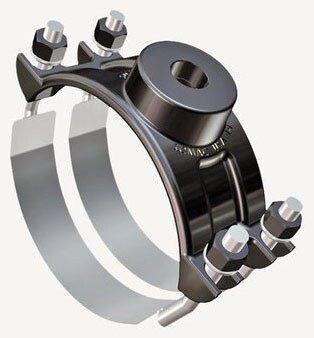 Romac Industries 10 in. IP Stainless Steel Double Strap Saddle 